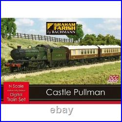 370-160 Bachmann N Gauge Castle Pullman Digital Sound Train Starter Set DCC New