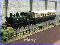 371-987 N Gauge DCC Sound Farish N Gauge Pannier Tank With Dapol Autocoach