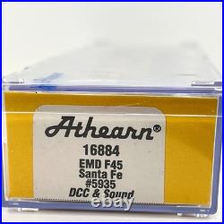 Athearn N Scale 16884 Santa Fe EMD F45 Diesel 5935 with Tsunami DCC Sound