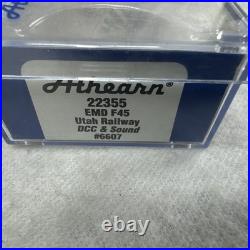 Athearn N Scale F45 Utah Railway DCC & Sound Diesel Locomotive #22355