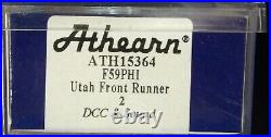 Athearn N Scale Utah Front Runner F59PHI DCC Sound #2 Used With 1 Hour Run Time