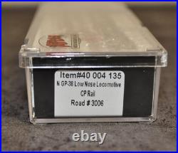 Atlas Gold Series N scale GP38 Canadian Pacific CP 3006 Factory DCC & Sound