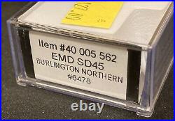 Atlas N #40005562 SD45 Burlington Northern BN #6478 DCC & Sound Ready MIB