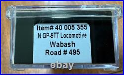 Atlas N Scale Master Line Loco 40005355 N GP-9TT Wabash 495 DCC/Sound Ready NY