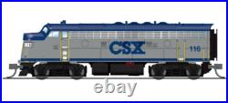 BROADWAY LIMITED 9264 N SCALE EMD F7A CSX 116 Gray Paragon4 Sound/DC/DCC