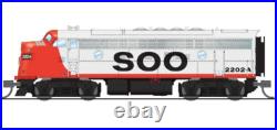 BROADWAY LIMITED 9268 N SCALE EMD F7A SOO #2203B Paragon4 Sound/DC/DCC