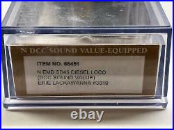 Bachmann 66451 SD45 with DCC & SoundTraxx Sound Erie Lackawanna #3619 EL N-Scale