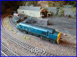 Bachmann Graham Farish Weathered DCC sound fitted class 37. BR blue diesel loco