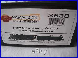 Broadway Limited 3638 DC/DCC Sound, PRR 6702 M1B 4-8-2 Steam Locomotive, N Scale