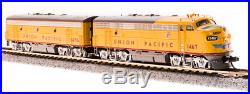 Broadway Limited 3814 N Scale EMD F7 A/B, UP 1467/1470B Yellow & Gray, DCC Sound
