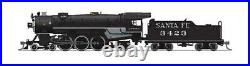 Broadway Limited 6920 N Scale ATSF Heavy Pacific 4-6-2 #3423