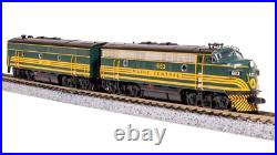 Broadway Limited 7723 N Scale MEC EMD F3 AB Unit-A Green & Gold Diesel #683/671B