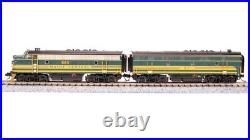 Broadway Limited 7723 N Scale MEC EMD F3 AB Unit-A Green & Gold Diesel #683/671B