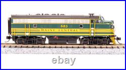 Broadway Limited 7723 N Scale MEC EMD F3 AB Unit-A Green & Gold Diesel #683/671B