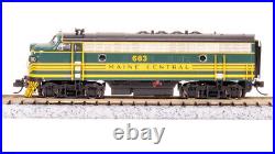 Broadway Limited 7723 N Scale MEC EMD F3 AB Unit-A Green & Gold Diesel #683/671B