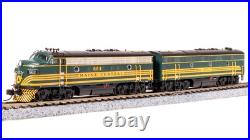 Broadway Limited 7723 N Scale MEC EMD F3 AB Unit-A Green & Gold Diesel #683/671B