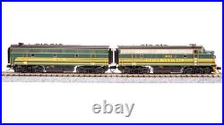 Broadway Limited 7723 N Scale MEC EMD F3 AB Unit-A Green & Gold Diesel #683/671B