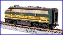 Broadway Limited 7734 N Scale MEC EMD F3A Green & Gold Diesel Locomotive #686