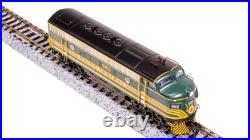 Broadway Limited 7734 N Scale MEC EMD F3A Green & Gold Diesel Locomotive #686 Broadway Limited 7734 N Scale MEC EMD F3A Green & Gold Diesel Locomotive #686