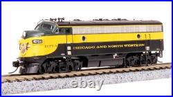 Broadway Limited 7752 N Scale CNW EMD F7 AB As-Delivered Locomotive #4075A/4075B