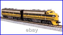 Broadway Limited 7754 N Scale DRGW EMD F7 AB Black Diesel Locomotive #5561/5562