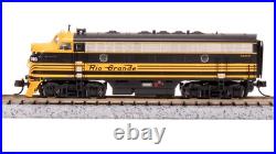Broadway Limited 7754 N Scale DRGW EMD F7 AB Black Diesel Locomotive #5561/5562