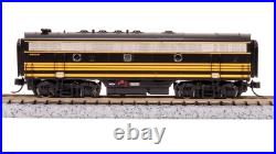 Broadway Limited 7754 N Scale DRGW EMD F7 AB Black Diesel Locomotive #5561/5562