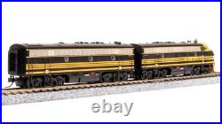 Broadway Limited 7754 N Scale DRGW EMD F7 AB Black Diesel Locomotive #5561/5562