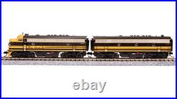 Broadway Limited 7754 N Scale DRGW EMD F7 AB Black Diesel Locomotive #5561/5562