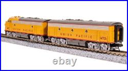 Broadway Limited 7762 N Scale UP EMD F7 AB Yellow Gray Diesel Loco #1472/1472C