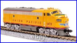 Broadway Limited 7762 N Scale UP EMD F7 AB Yellow Gray Diesel Loco #1472/1472C