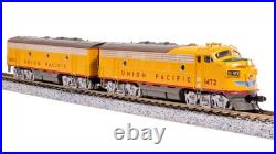 Broadway Limited 7762 N UP EMD F7 AB Yellow Gray Diesel Locomotive #1472/1472C Broadway Limited 7762 N UP EMD F7 AB Yellow Gray Diesel Locomotive #1472/1472C