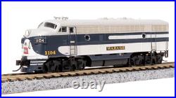 Broadway Limited 7763 N Scale WAB EMD F7 AB As-Delivered Diesel Loco #1104/1104B