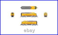 Broadway Limited 9096 N Scale UP EMD F7A Yellow & Gray No-Sound Diesel #1478