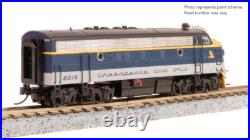 Broadway Limited 9203 N Scale F3 A-Unit C&O #8016 DCC Sound Paragon4 Diesel New