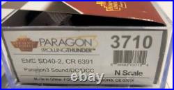 Broadway Limited N Scale EMD SD40-2 Diesel CR #6391 Paragon3 DCC/ SOUND