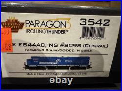 Broadway Limited N Scale Norfolk Southern NS ES44AC 8098 Conrail DCC Paragon 3