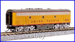 Broadway Ltd 7762 N Scale UP EMD F7 AB Yellow Gray Diesel Locomotive #1472/1472C