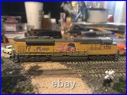 Broadway limited n scale locomotive dcc sound Union Pacific #8338 Sd70 Used
