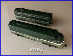 CUSTOM PAINTED Northern Pacific (NP) KATO N Scale FP7A & F7B DC/DCC/SOUND