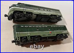 CUSTOM PAINTED Northern Pacific (NP) KATO N Scale FP7A & F7B DC/DCC/SOUND