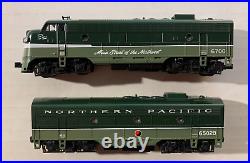 CUSTOM PAINTED Northern Pacific (NP) KATO N Scale FP7A & F7B DC/DCC/SOUND