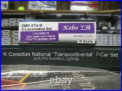 KATO 176-0425-LS, 106-102-1 CN F7A-B & 7 CAR KOBO ESU V5 LOK DCC & SND Nsc LIT