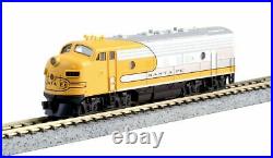 KATO N COMBO DCC & SOUND 1762140LS + 1762215LS N F7A/B SET ATSF Yellow Bonnet