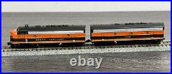 KATO N Scale #106-0420 F7 A/B 2 Locomotive Set Great Northern #444A & #444B NOS