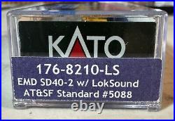 KATO N Scale Santa Fe EMD SD40-2 #5088 w DCC and LokSound Installed