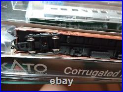 KATO N scale SDP40F Amtrak Ph. 1 501 with PRR Corrugated Set C & Amtrak Cars