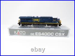Kato N 176-8962-S Sound DCC CSX #5327 GE ES40DC Diesel Locomotive ESU LokSound