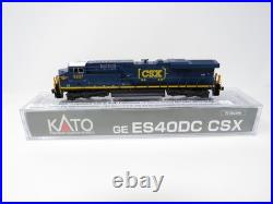Kato N 176-8962-S Sound DCC CSX #5327 GE ES40DC Diesel Locomotive ESU LokSound