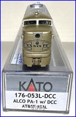 Kato N Scale Item Number 176-053l-dcc Atsf Santa Fe Pa1 53 Goldbonnet Scheme